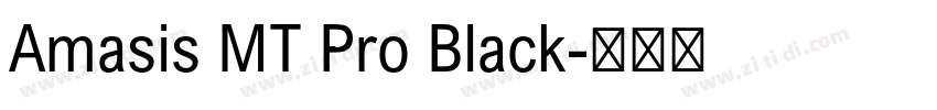 Amasis MT Pro Black字体转换